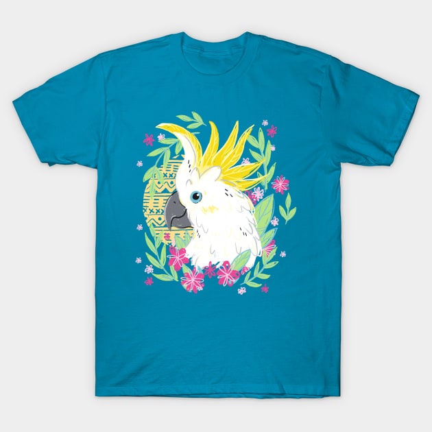 Sulphur Crested Cockatoo T-Shirt by IllustratedActivist